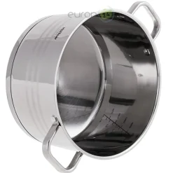 Garnki stalowe Hoffner Elegance HF 9936 12 elementowy zestaw garnków z patelnią Indukcja Gaz