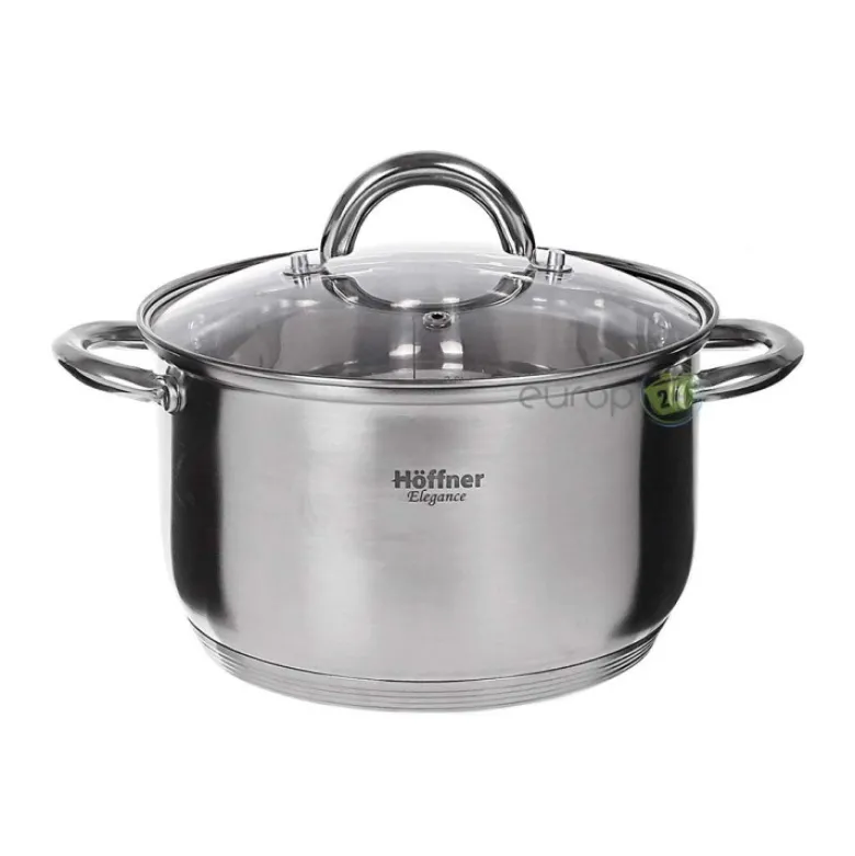 Garnki stalowe Hoffner HF 4360 indukcyjne Zestaw sześciu garnków