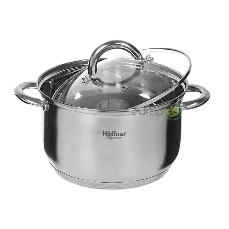 Garnki stalowe Hoffner HF 4360 indukcyjne Zestaw sześciu garnków