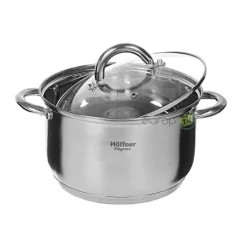 Garnki stalowe Hoffner HF 7857 indukcyjne zestaw sześciu garnków 14/16/18/20/22/24 cm