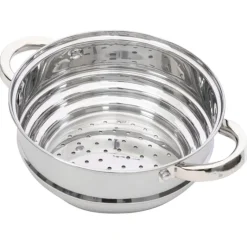 Garnki stalowe MG Home Verso zestaw 4 garnków i parowar na indukcję