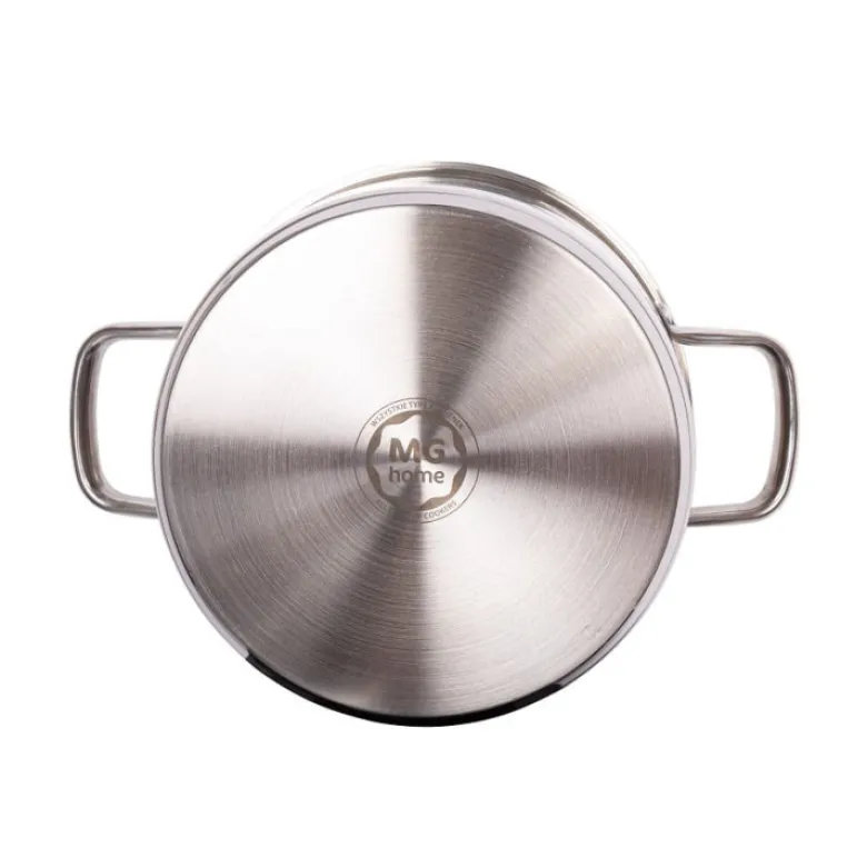 Garnki ze stali nierdzewnej zestaw garnków 8 elem MG HOME STILO