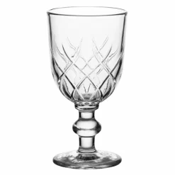 Kielichy do wody 250 ml wina soku Florina Corda zestaw 6 szklanek na nóżce PRL