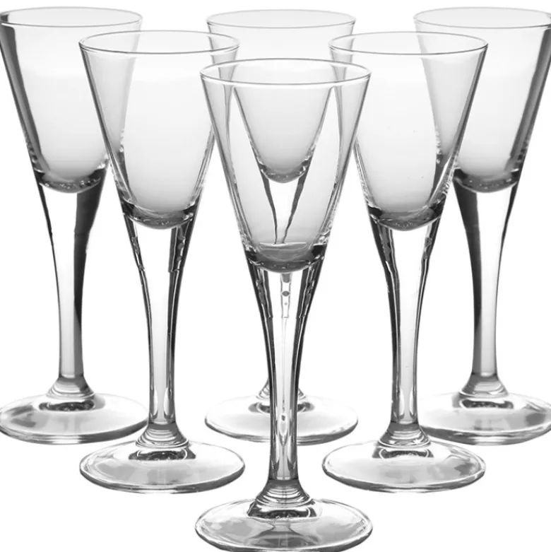 Kieliszki do likieru nalewek wódki 55 ml Altom Diamond na nóżce zestaw 6 sztuk