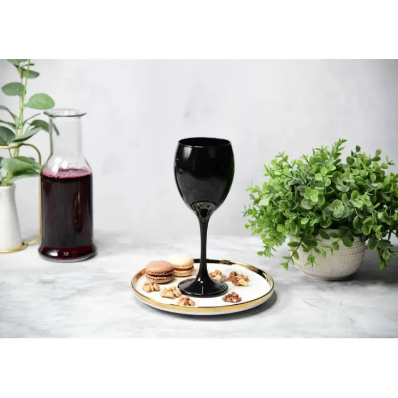 Kieliszki do wina Glasmark Czarne 300 ml komplet 6 sztuk