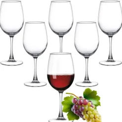 Kieliszki do wina 315 ml bezbarwne grube szkło Como MG Home