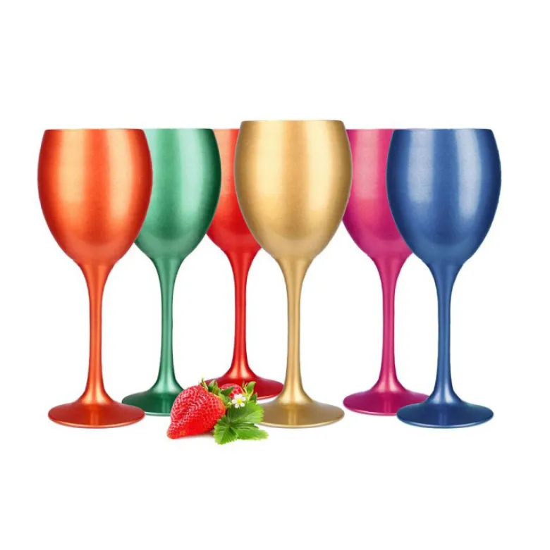 Kieliszki do wina 300 ml Glasmark komplet 6szt mix kolorów