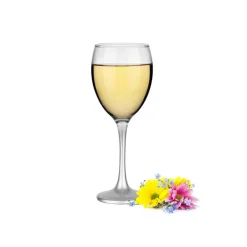 Kieliszki do wina 300 ml Glasmark komplet 6szt srebrna nóżka