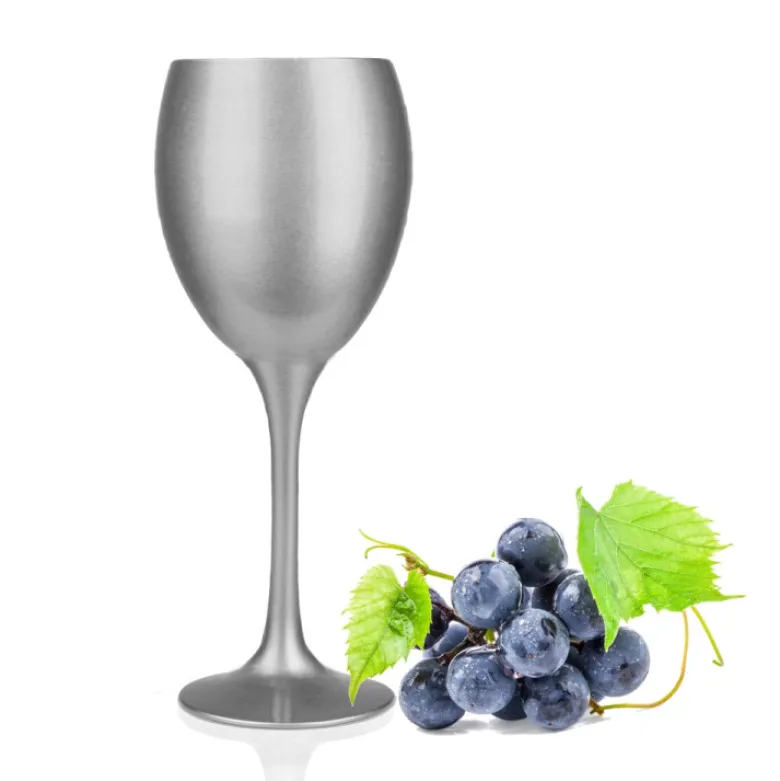 Kieliszki do wina srebrne 300 ml Glasmark komplet 6szt
