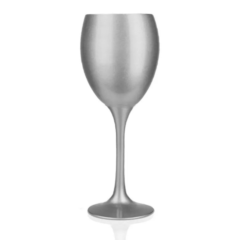 Kieliszki do wina srebrne 300 ml Glasmark komplet 6szt