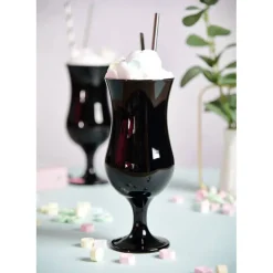 Kieliszki koktajlowe czarne Glasmark szklanki 420 ml zestaw 6 sztuk