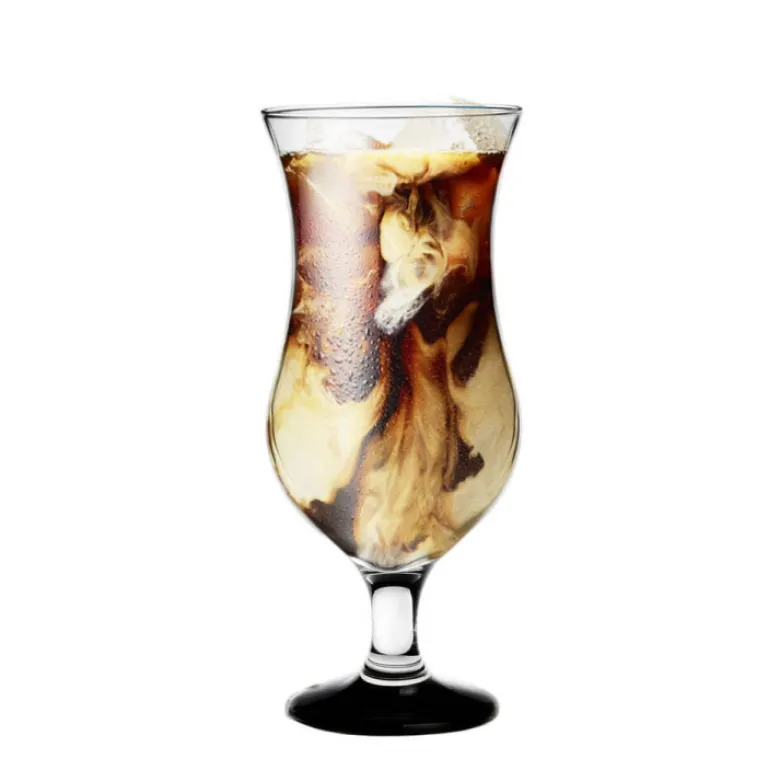 Kieliszki koktajlowe Glasmark szklanki na czarnej nóżce 420 ml zestaw 6 sztuk