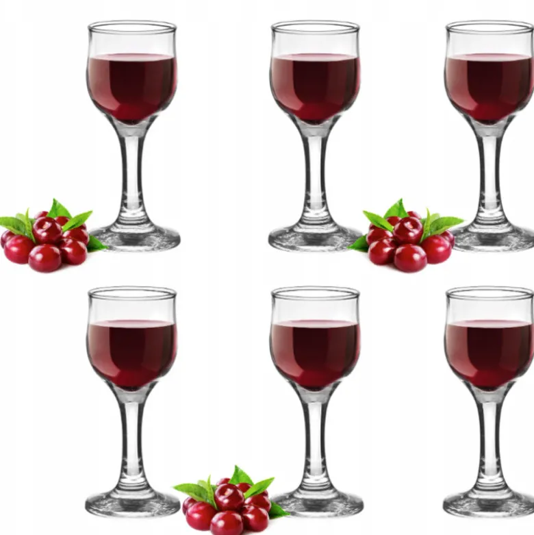 Kieliszki na nóżce 40 ml do nalewki wódki komplet 6 sztuk Glasmark