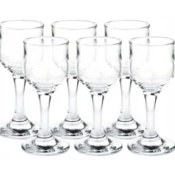 Kieliszki na nóżce 40 ml do nalewki wódki komplet 6 sztuk Glasmark