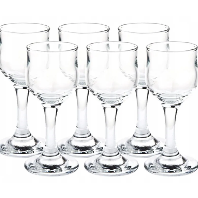 Kieliszki na nóżce 40 ml do nalewki wódki komplet 6 sztuk Glasmark