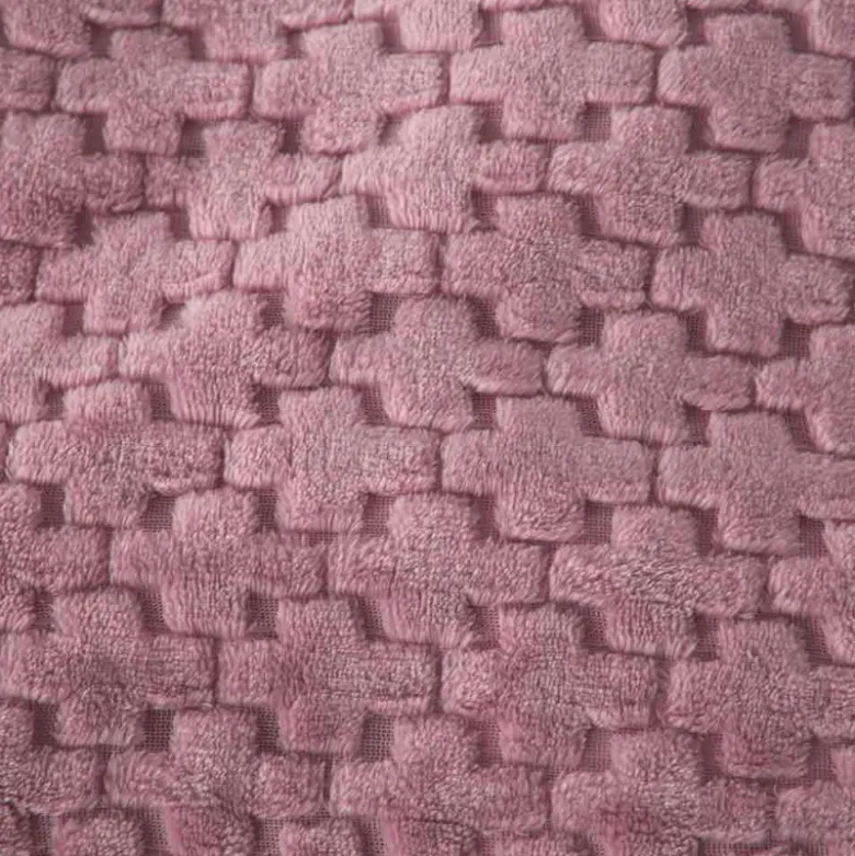 Koc różowy 160x200 cm mikrofibra Cotton World miękki ciepły pled narzuta na łóżko KHT-60