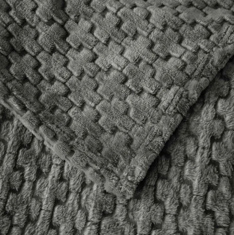 Koc 160x200 cm mikrofibra Cotton World miękki ciepły pled narzuta na łóżko beżowy KHT-58