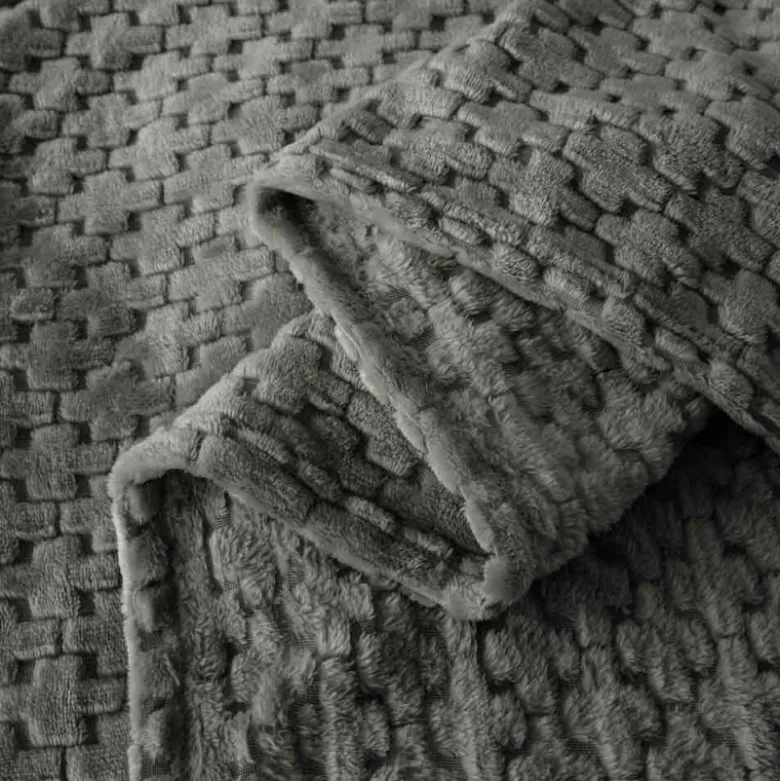 Koc 160x200 cm mikrofibra Cotton World miękki ciepły pled narzuta na łóżko beżowy KHT-58