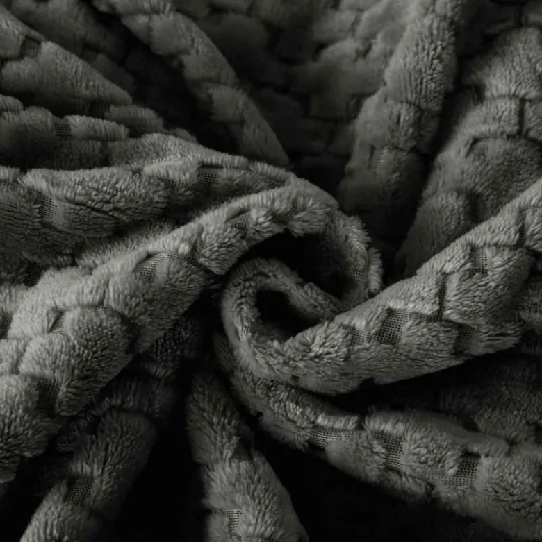 Koc 160x200 cm mikrofibra Cotton World miękki ciepły pled narzuta na łóżko beżowy KHT-58