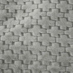 Koc 160x200 cm mikrofibra Cotton World miękki ciepły pled narzuta na łóżko srebrno-szary KHT-57