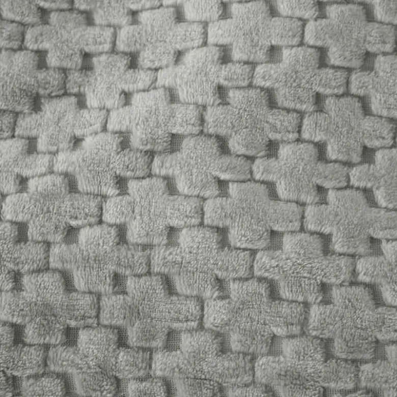 Koc 200x220 cm mikrofibra Cotton World miękki ciepły pled narzuta na łóżko srebrno-szary KHT-57
