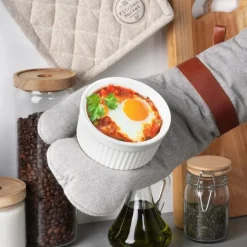 Kokilki do zapiekania 260 ml ramekin zestaw 10 sztuk salaterki miseczki pojemniki porcelanowe Brulee