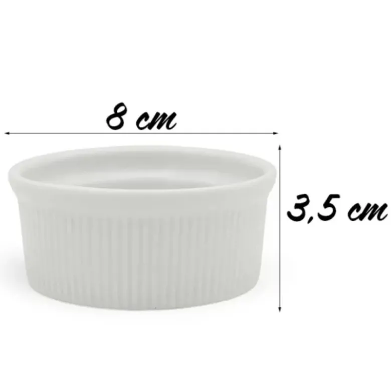 Kokilki do zapiekania 150 ml ramekin zestaw 10 sztuk salaterki miseczki pojemniki porcelanowe Brulee Tragar