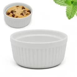 Kokilki do zapiekania 250 ml ramekin zestaw 10 sztuk salaterki miseczki pojemniki porcelanowe Brulee Tragar