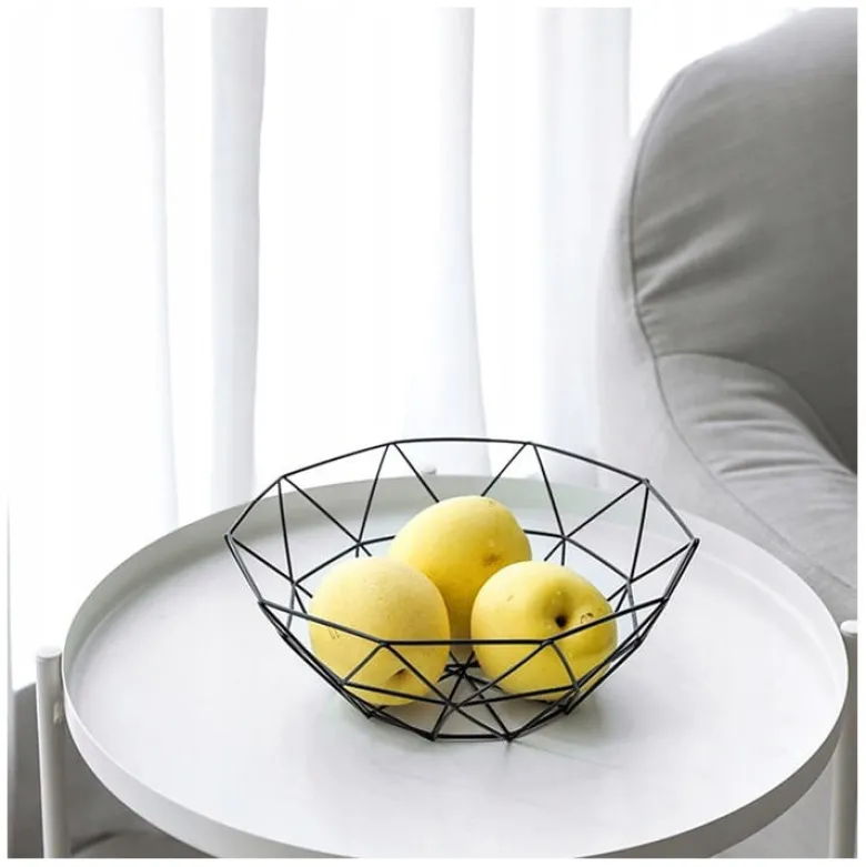 Koszyk na owoce geometryczny Krisberg KR 2532 w stylu LOFT