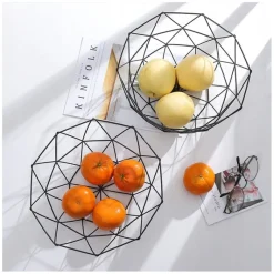 Koszyk na owoce geometryczny Krisberg KR 2532 w stylu LOFT