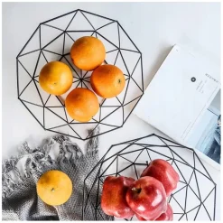 Koszyk na owoce geometryczny Krisberg KR 2532 w stylu LOFT