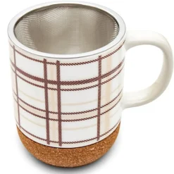 Kubek ceramiczny 380 ml z zaparzaczem kratka Bella Fiore Meyerhoff BL-4540