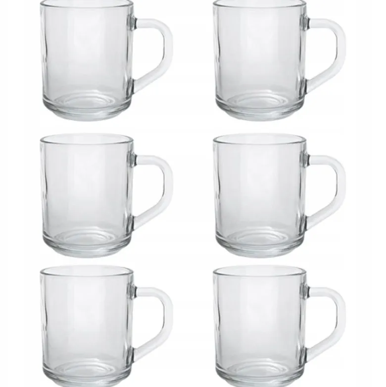 Kubek przezroczysty Florina Standard 240 ml zestaw 6 szklanek
