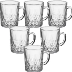 Kubek przezroczysty szklanka Galicja Dublin 240 ml zestaw 6 szklanek