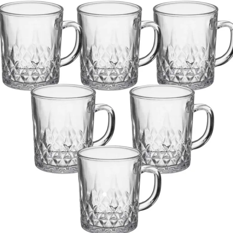 Kubek przezroczysty szklanka Galicja Dublin 240 ml zestaw 6 szklanek