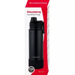 Kubek termiczny duży 720 ml termos stalowy beżowy Klausberg KB 7640
