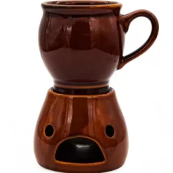 Kubek z podgrzewaczem na grzane wino piwo 250 ml Kubek kamionkowy do grzańca góralski SBC03