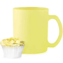 Kubki ceramiczne Glasmark Sonia 300 ml żółty matowy zestaw 6 kubków