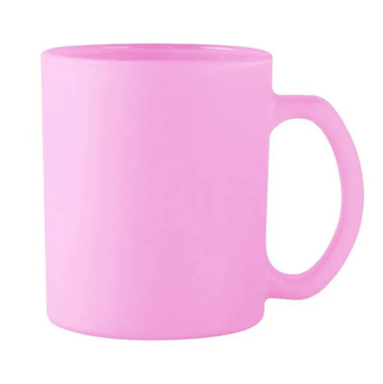 Kubki ceramiczne Glasmark Sonia 300 ml różowy matowy zestaw 6 kubków
