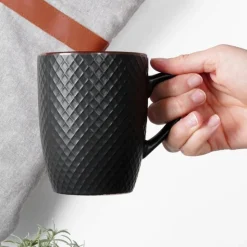 Kubki ceramiczne 400 ml zestaw 4 sztuk kubek z uchwytem pudełko prezentowe Vilde