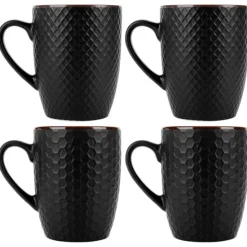 Kubki ceramiczne 400 ml zestaw 4 sztuk kubek z uchwytem pudełko prezentowe Vilde