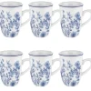 Kubki porcelanowe 380 ml komplet 6 kubków Colette Florina