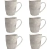 Kubki porcelanowe 360 ml MG Home Antico komplet 6 kubków