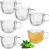 Kubki ryflowane Florina Livia 510 ml szklane zestaw 6 sztuk