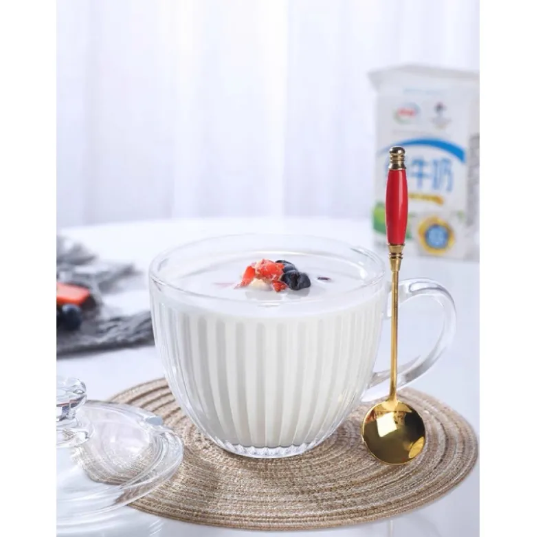 Kubki ryflowane 460 ml Altom Venus duże filiżanki do kawy i herbaty szklane zestaw 6 sztuk
