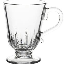 Kubki szklane 320 ml szklanki na stopce zestaw 6 szklanek Altom Siena Promienie