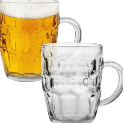 Kufle do piwa Florina Beer 550 ml z uchem szklany zestaw 2 sztuki