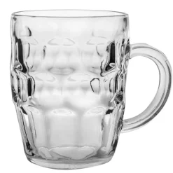 Kufle do piwa Florina Beer 550 ml z uchem szklany zestaw 2 sztuki