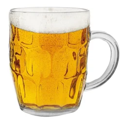 Kufle do piwa Florina Beer 550 ml z uchem szklany zestaw 2 sztuki