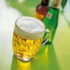 Kufle do piwa 540 ml Galicja Nixon z uchem szklany zestaw kufli 6 sztuk